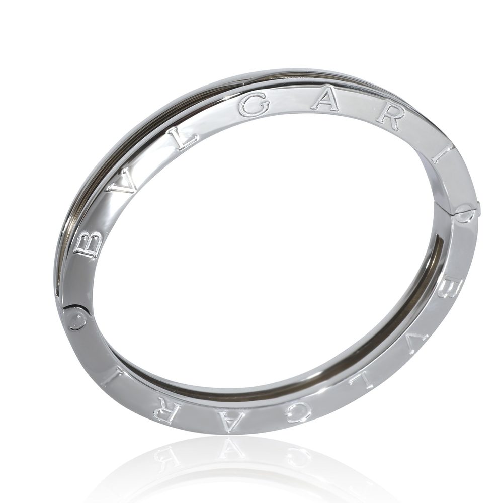 Bulgari Two-Tone Silver and Gold Bangle Bracelet - Picture 3 of 4